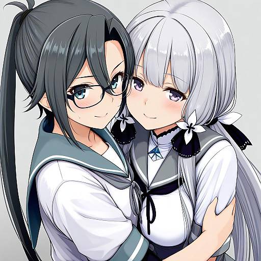 Illustration of Amagiri (kancolle), kantai collection in the style of Gustav (telomere na)