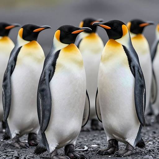 Iridescent Penguins in Ruhrgebiet Coal Mine