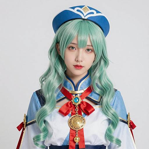 Portrait of Woman in Traditional Costume