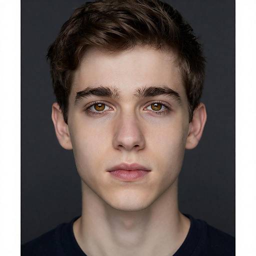 Close-Up Portrait of Young Man