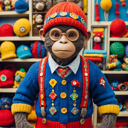 Whimsical Detective Monkey Outfit Design
