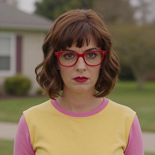 Photorealistic Velma Dinkley Costume Portrait