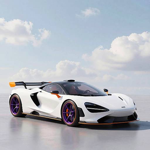 Futuristic Aerodynamic Sports Car