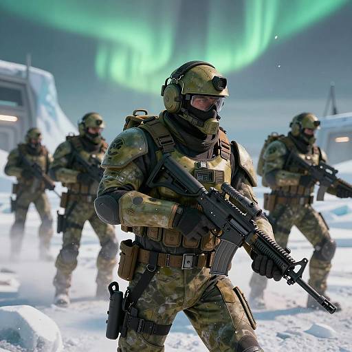 Cinematic Sniper Overwatch in Arctic Base