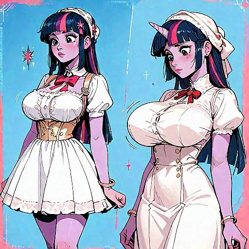 Twilight Sparkle Breast Expansion Multiple Views