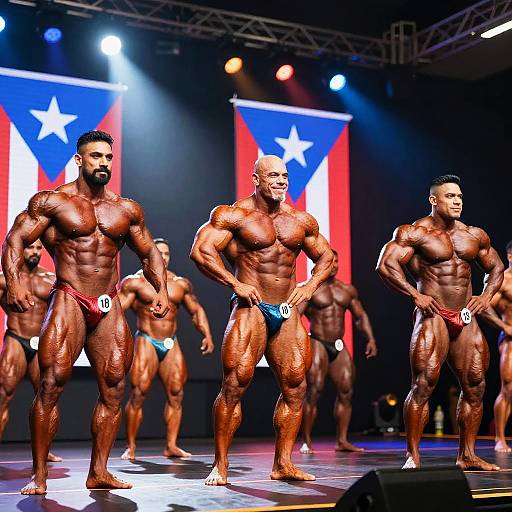 Puerto Rican Bodybuilders on Stage