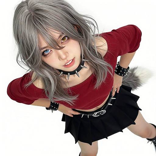 Smug Heterochromatic Gray Fox Portrait