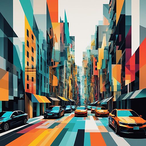 Cubist Double Exposure City Collage Cubist Double Exposure City Collage
