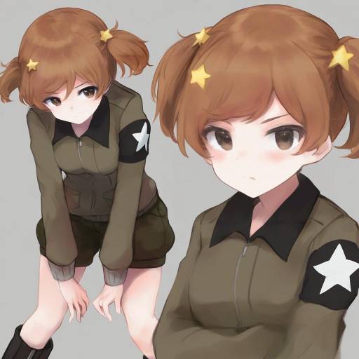 Illustration of Alisa (girls und panzer), girls und panzer in the style of Makihitsuji