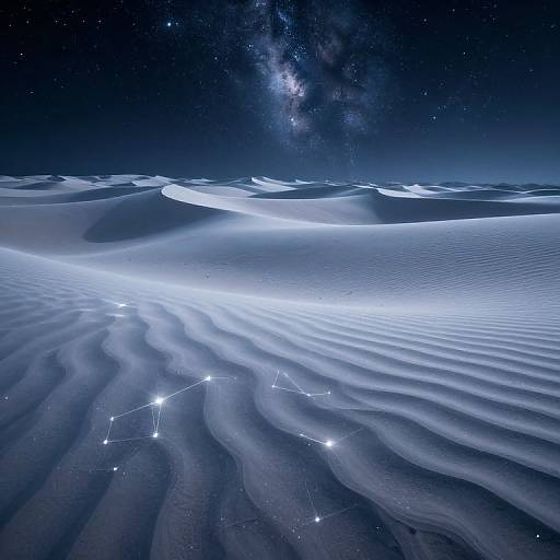 Ethereal Desert Under Celestial Light