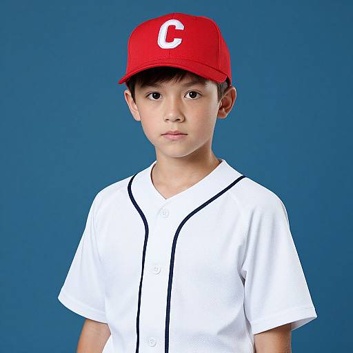 Realistic Male Baseball Costume Portrait