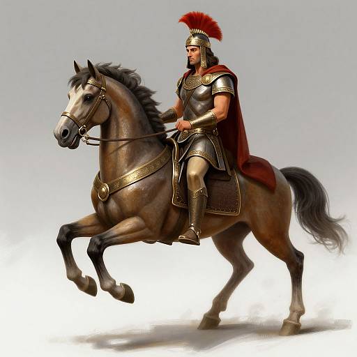Ancient Numidian Cavalryman Illustration