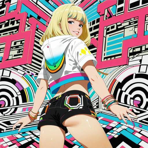 Blonde Girl in Monogatari Style