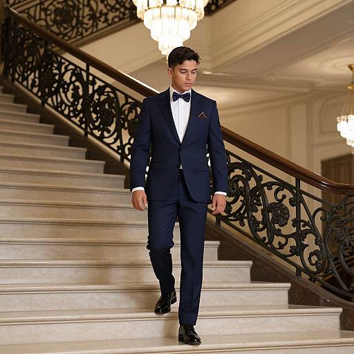 Elegant Boy in Sophisticated Suit