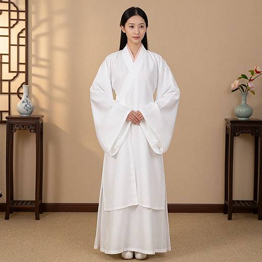 Woman in Traditional Chinese Dress