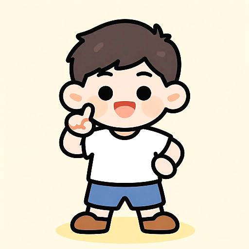 Colorful Cartoon Character Caricature