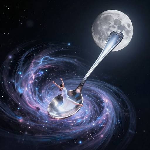 Cosmic Ballet with Silver Spoon
