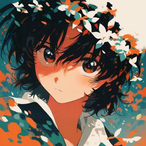 Illustration of Aida kensuke, neon genesis evangelion in the style of Ka (marukogedago)