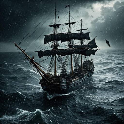 Eerie Bird's Eye View of a Frigate