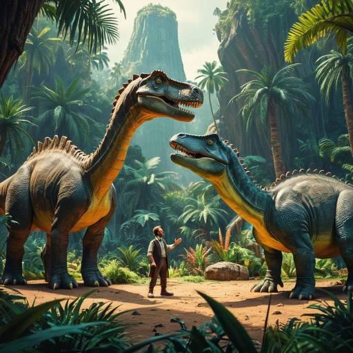 Dinotopia Dinosaurs in Vibrant Jungle Dinotopia Dinosaurs in Vibrant Jungle