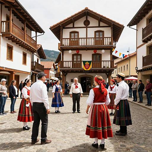 Elizondo Village Festival Scene