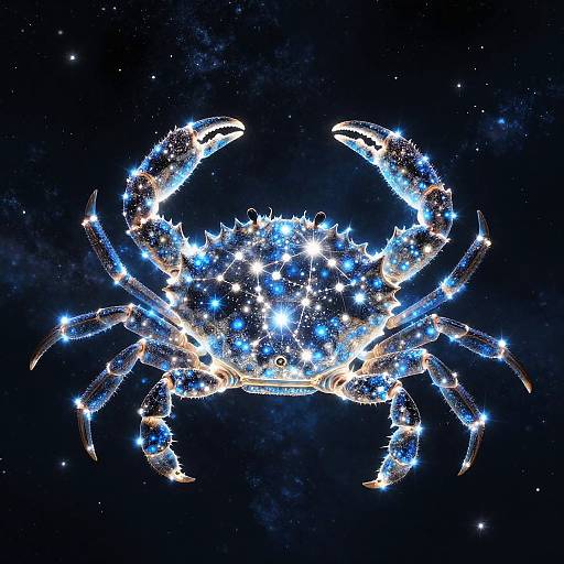 Glowing Cancer Constellation Crab