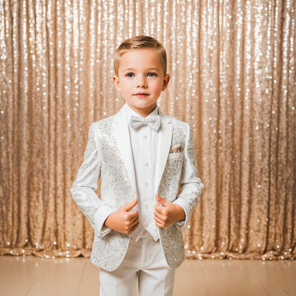 Charming Ring Bearer in Wedding Shoot