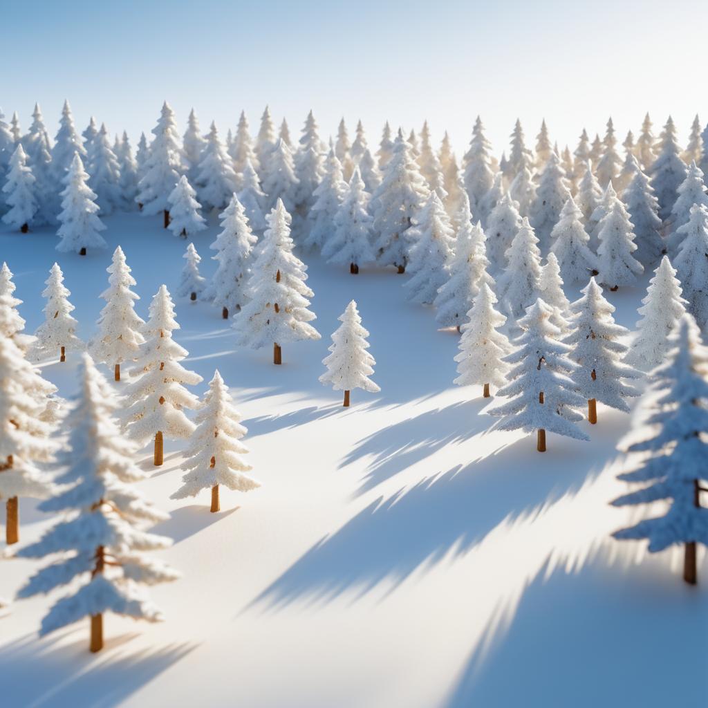 Winter Wonderland: Miniature Forest Scene