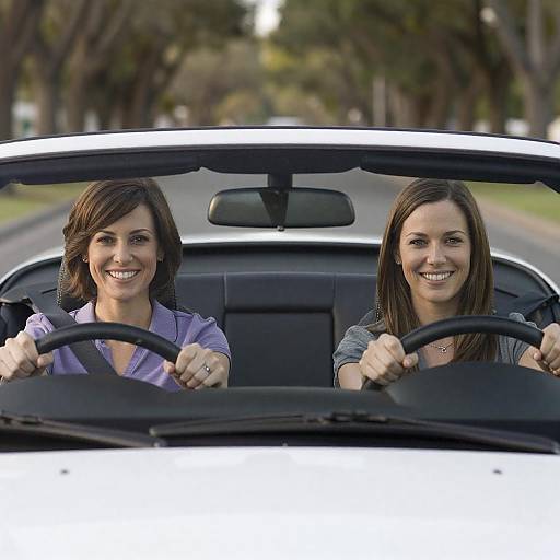 Joyful Convertible Ride with Friends