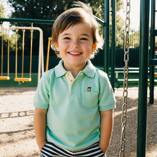 Smiling Toddler Boy at Playground