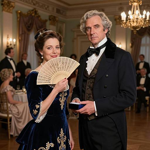 Elegant Historical Ballroom Encounter