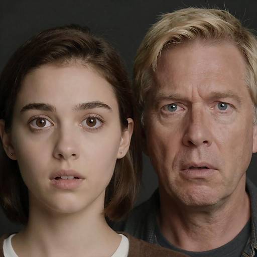 Surprised Emotions in Close-up Portrait