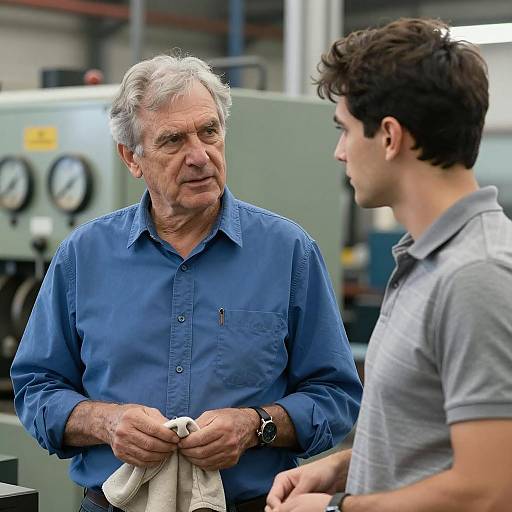 Industrial Setting Portrait of Two Men