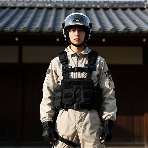 Young Person in Tactical Flight Suit