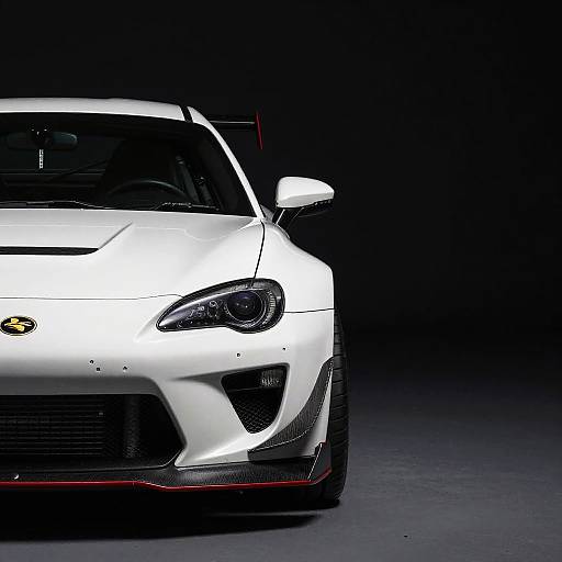 Sports Car on Black Background