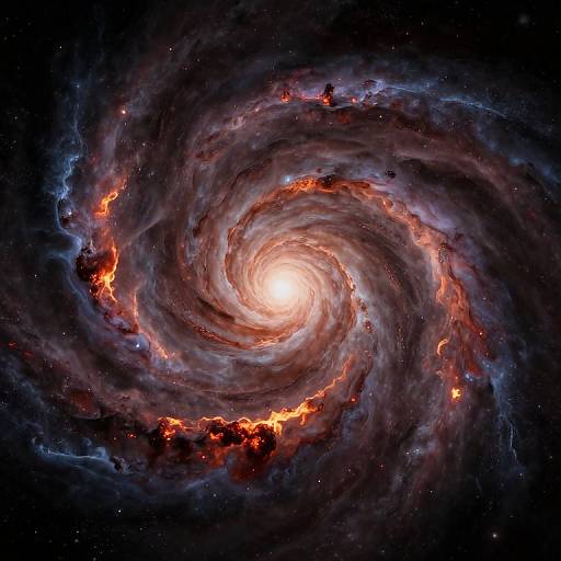 Fiery Cosmic Vortex in Void