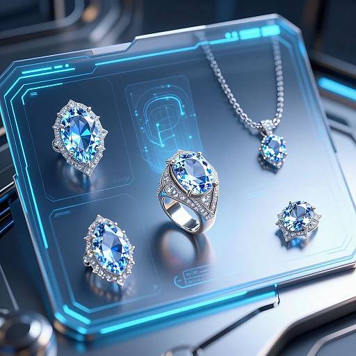 Futuristic AI Jewelry Design Interface