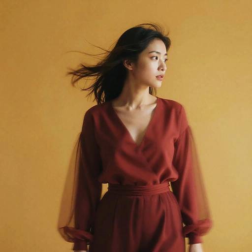 Surreal Female Portrait with Speed Blur