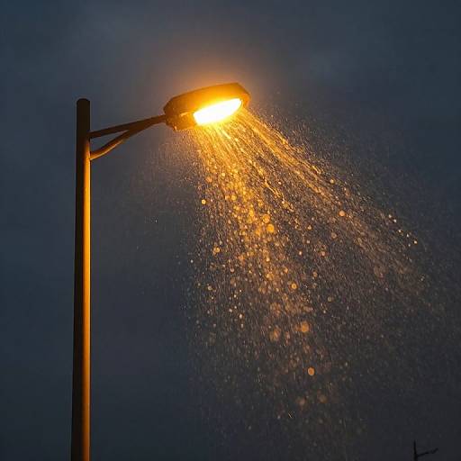 Ethereal Golden Streetlamp Glow