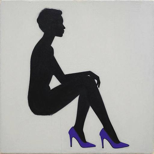 Minimalist Silhouette with Bold Heels