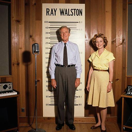 1950s Retro Recording Studio Scene