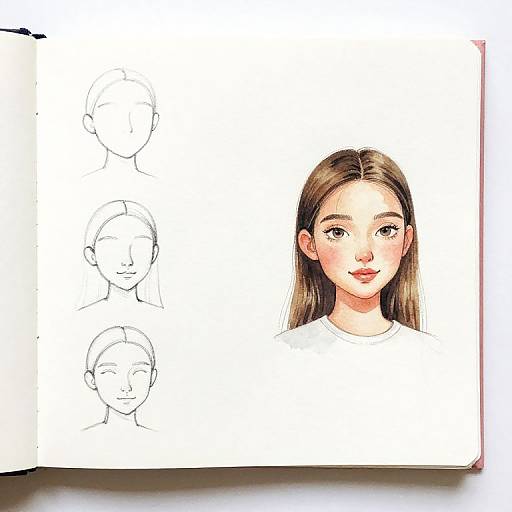 Step-by-Step Stable Portrait Sketches