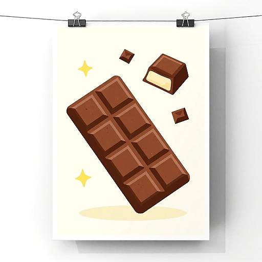 Zero Gravity Chocolate Bar Poster