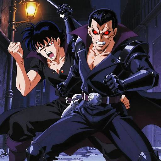 90s Vampire Anime Hunter Clash