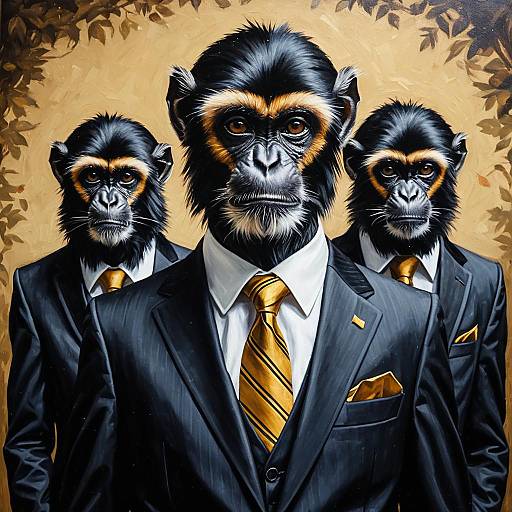 Spider Monkeys in Formal Suits