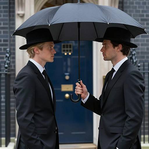 Serious Exchange Under an Umbrella