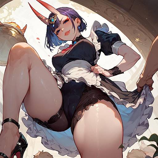 Shuten Douji Maid in High Heels