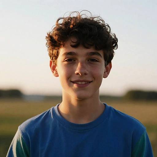 Sublime Portrait of Spirited Teen Boy