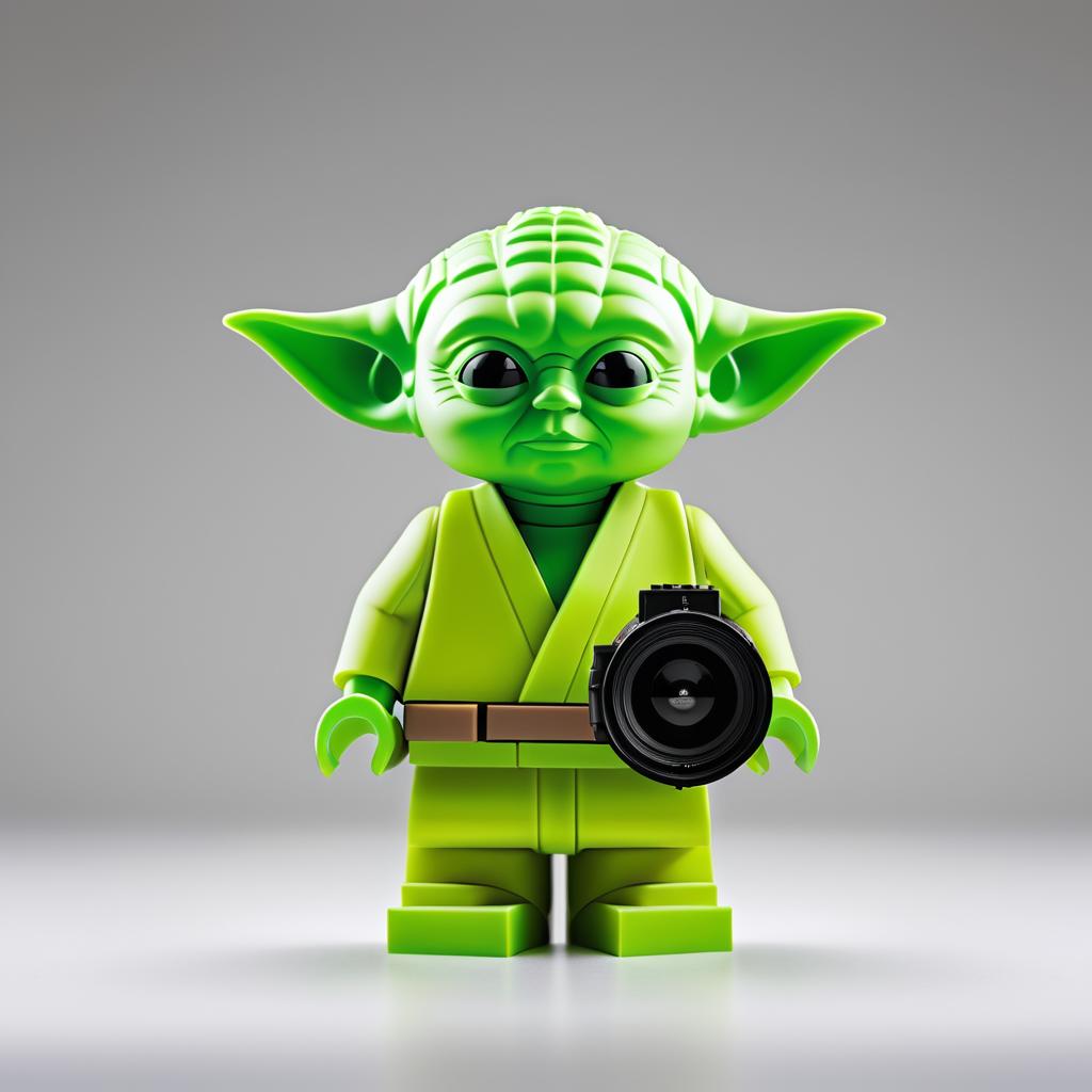 Customizable Yoda Minifigure Design