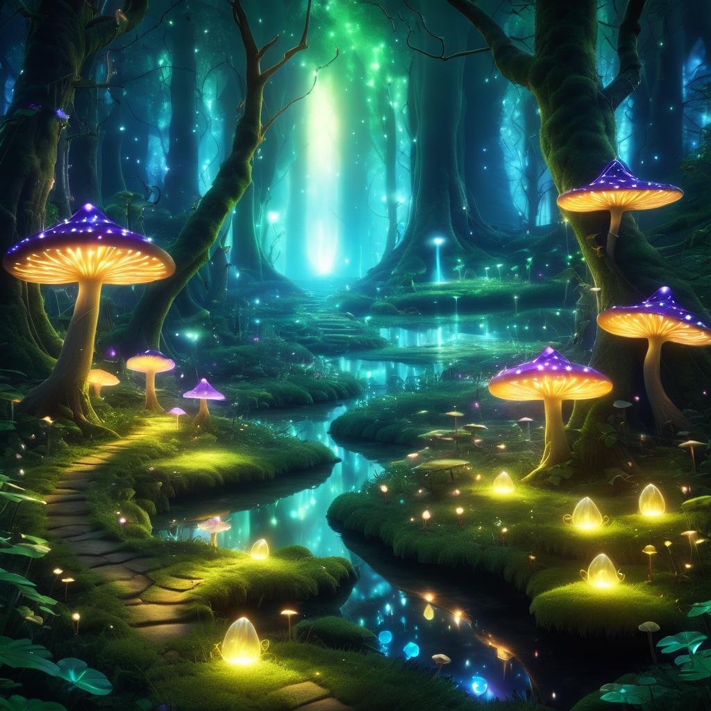 Enchanted Fairy Glade in Fantasy Forest